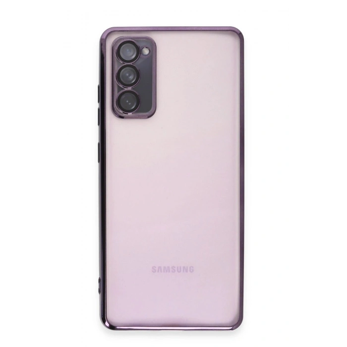 Durukar®  Samsung Galaxy S20 FE Kılıf  Lensli Silikon - Mor