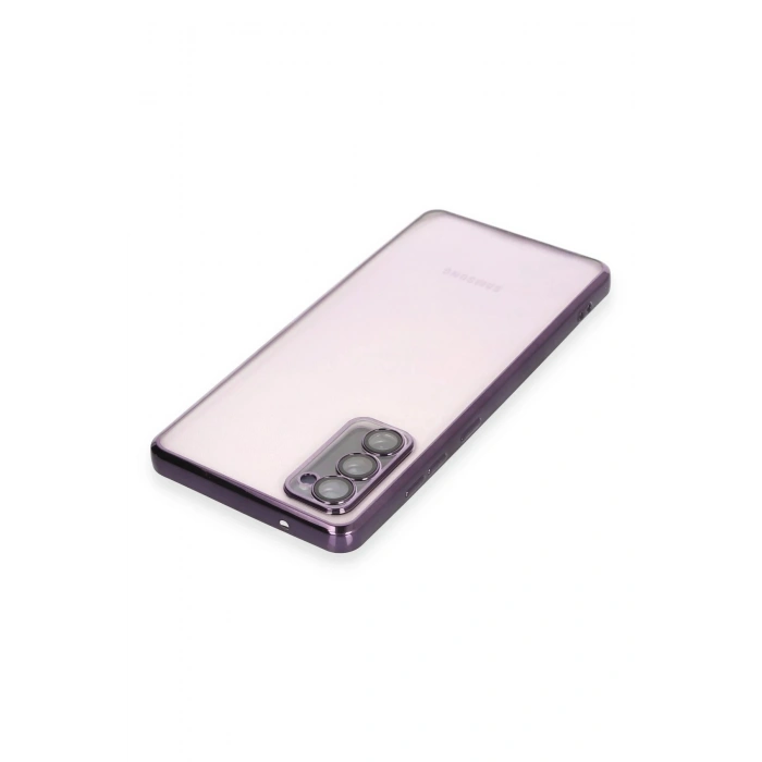 Durukar®  Samsung Galaxy S20 FE Kılıf  Lensli Silikon - Mor