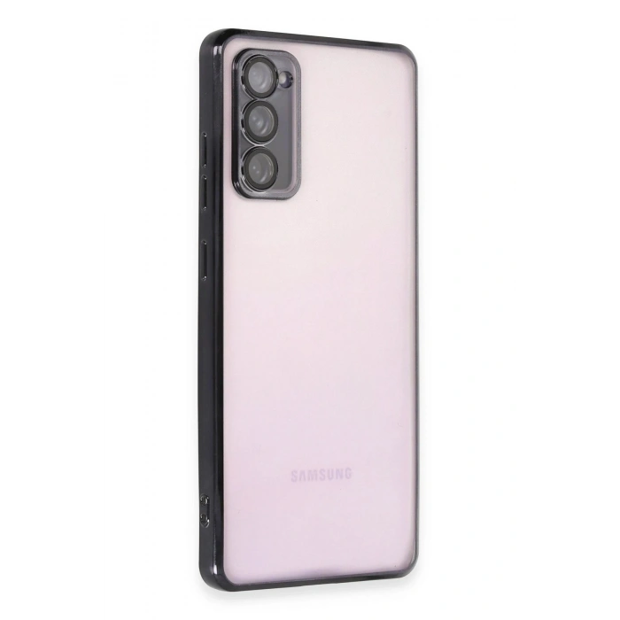 Durukar®  Samsung Galaxy S20 FE Kılıf  Lensli Silikon - Siyah