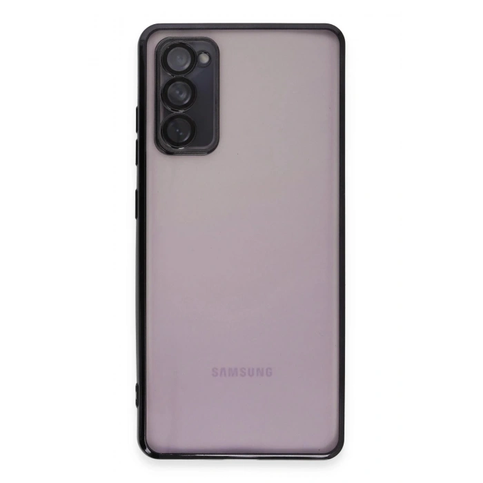 Durukar®  Samsung Galaxy S20 FE Kılıf  Lensli Silikon - Siyah