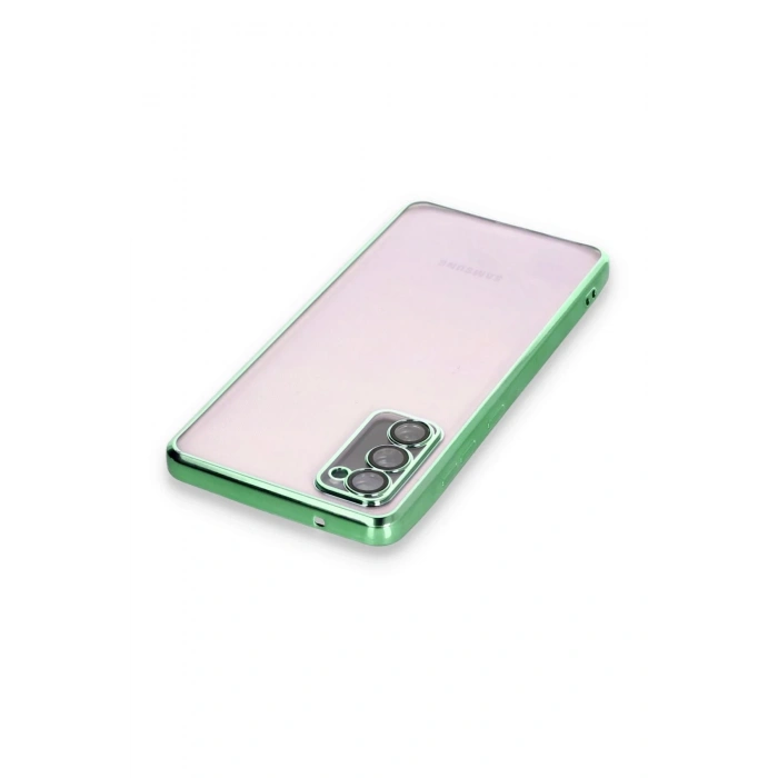 Durukar®  Samsung Galaxy S20 FE Kılıf  Lensli Silikon - Yeşil