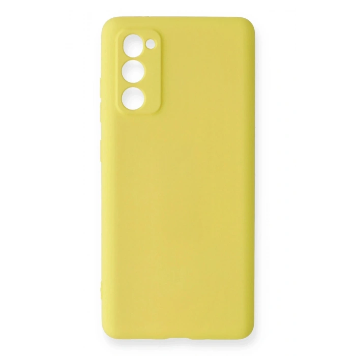 Durukar®  Samsung Galaxy S20 FE Kılıf Nano içi Kadife Silikon - Sarı