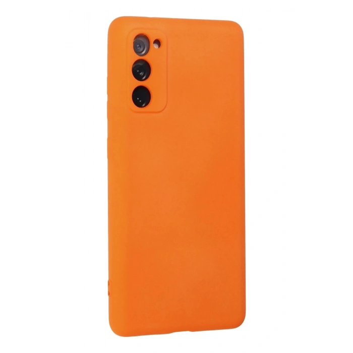 Durukar®  Samsung Galaxy S20 FE Kılıf Nano içi Kadife Silikon - Turuncu
