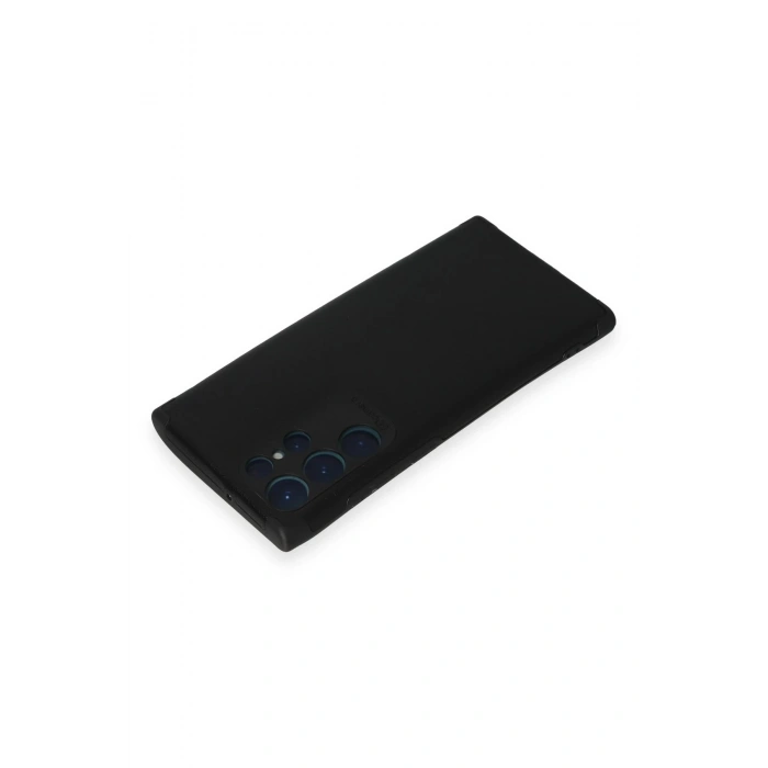 Durukar®  Samsung Galaxy S22 Ultra Kılıf Loop Deri Silikon - Siyah