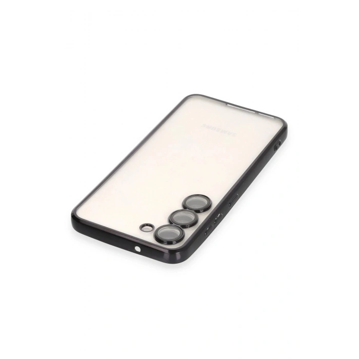 Durukar®  Samsung Galaxy S23 Plus Kılıf  Lensli Silikon - Siyah