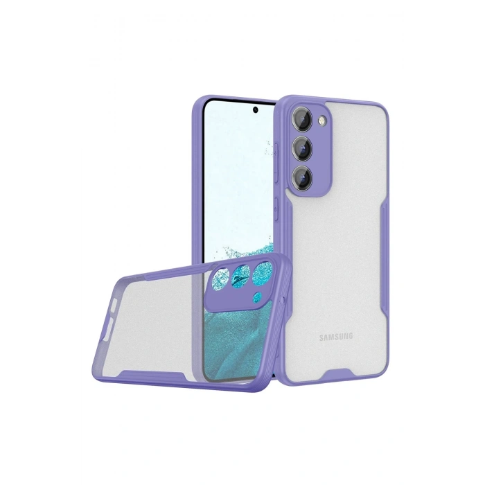 Durukar®  Samsung Galaxy S23 Plus Kılıf Platin Silikon - Lila