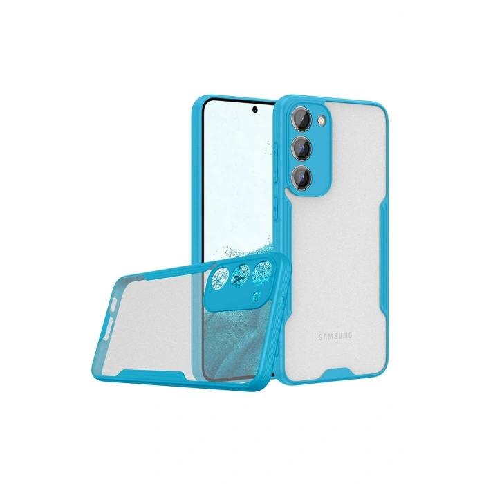 Durukar®  Samsung Galaxy S23 Plus Kılıf Platin Silikon - Mavi