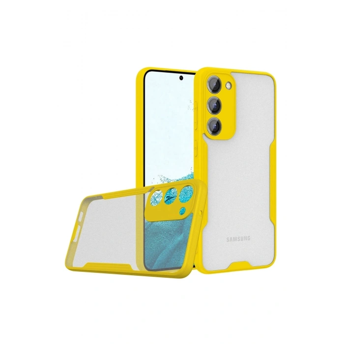 Durukar®  Samsung Galaxy S23 Plus Kılıf Platin Silikon - Sarı