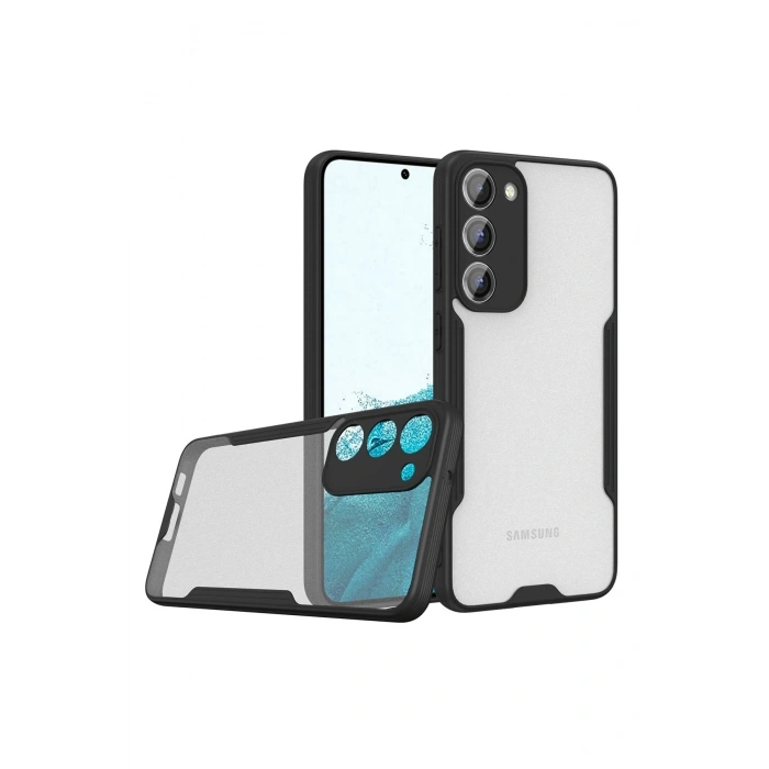 Durukar®  Samsung Galaxy S23 Plus Kılıf Platin Silikon - Siyah
