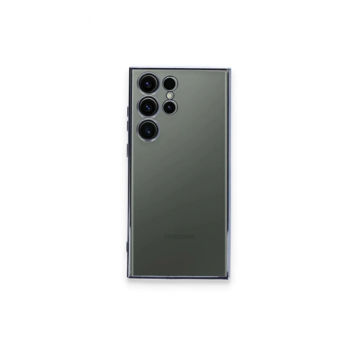 Durukar®  Samsung Galaxy S23 Ultra Kılıf  Lensli Silikon - Açık Mavi