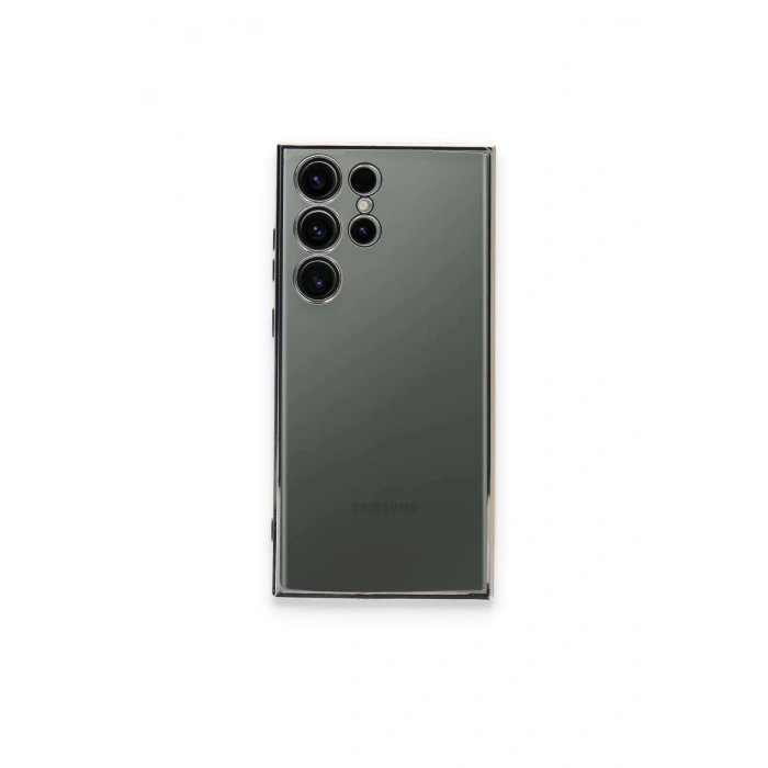 Durukar®  Samsung Galaxy S23 Ultra Kılıf  Lensli Silikon - Gold