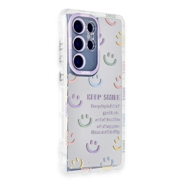 Durukar®  Samsung Galaxy S23 Ultra Kılıf Reflexion Desenli Kapak - Desen 2