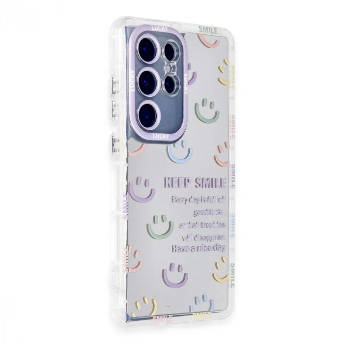 Durukar®  Samsung Galaxy S23 Ultra Kılıf Reflexion Desenli Kapak - Desen 2