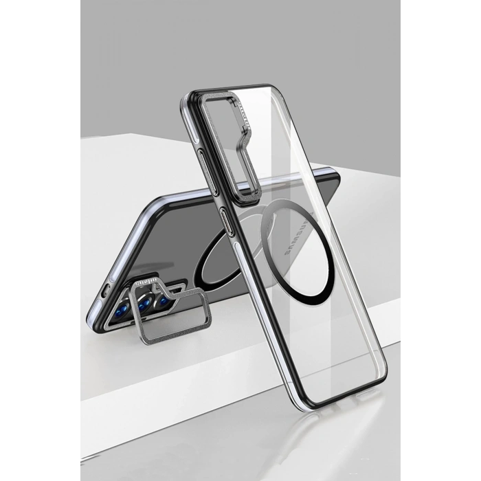 Durukar®  Samsung Galaxy S24 Crystal Magsafe Kapak - Siyah