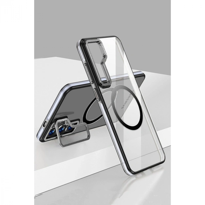 Durukar®  Samsung Galaxy S24 Crystal Magsafe Kapak - Siyah