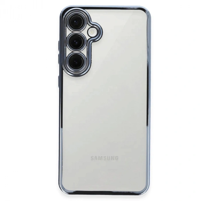 Durukar®  Samsung Galaxy S24 FE Kılıf  Lensli Silikon - Lacivert