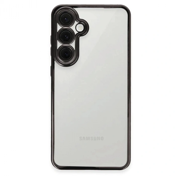 Durukar®  Samsung Galaxy S24 FE Kılıf  Lensli Silikon - Siyah