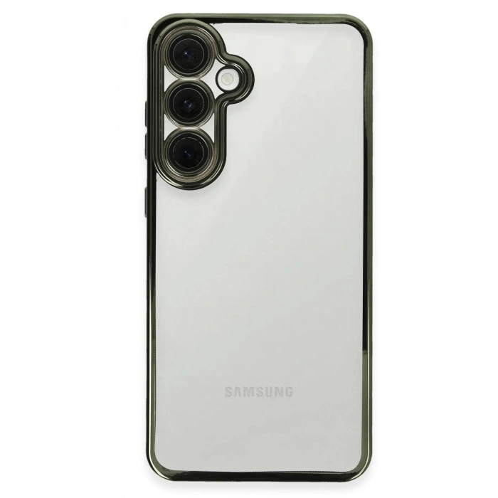 Durukar®  Samsung Galaxy S24 FE Kılıf  Lensli Silikon - Yeşil