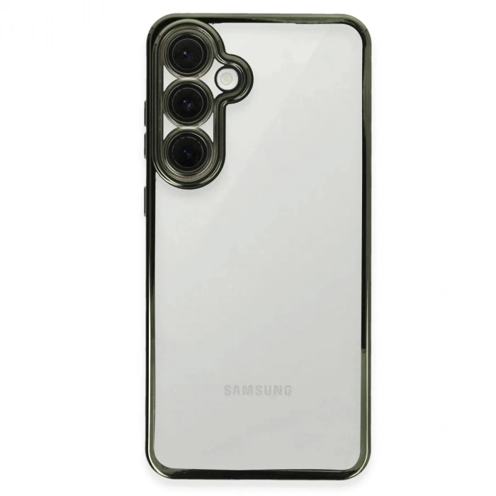 Durukar®  Samsung Galaxy S24 FE Kılıf  Lensli Silikon - Yeşil