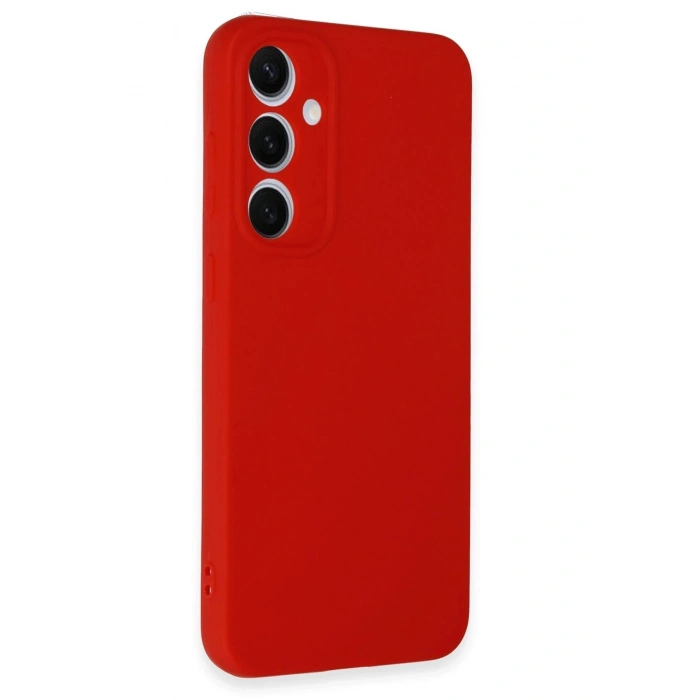 Durukar®  Samsung Galaxy S24 FE Kılıf Nano içi Kadife Silikon - Kırmızı