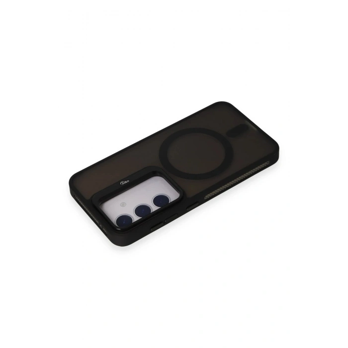 Durukar®  Samsung Galaxy S24 Flet Lens Magsafe Kapak - Siyah