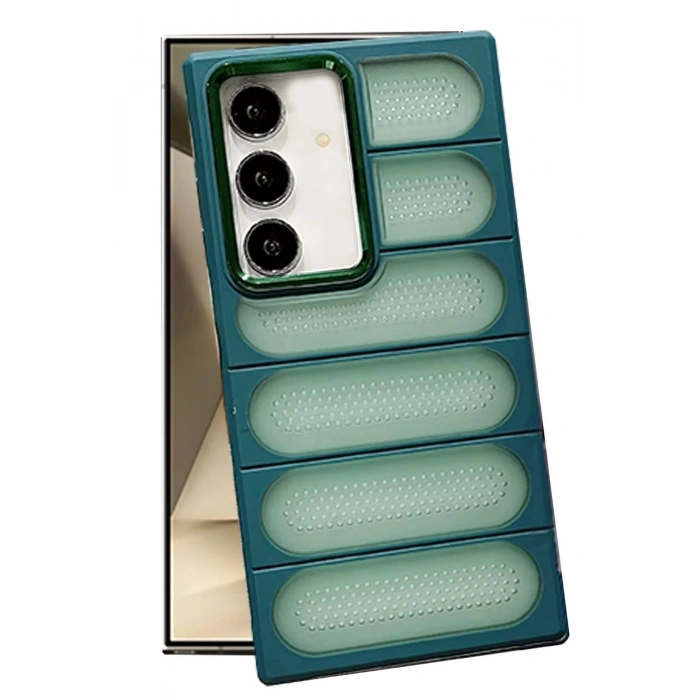 Durukar®  Samsung Galaxy S24 Kılıf Airmax Silikon Kapak - Koyu Yeşil