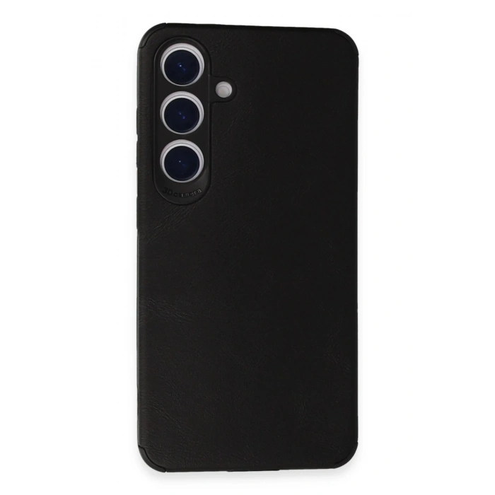 Durukar®  Samsung Galaxy S24 Kılıf Loop Deri Silikon - Siyah