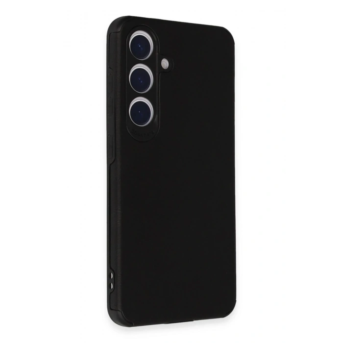 Durukar®  Samsung Galaxy S24 Kılıf Loop Deri Silikon - Siyah