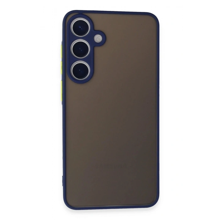 Durukar®  Samsung Galaxy S24 Kılıf Montreal Silikon Kapak - Lacivert