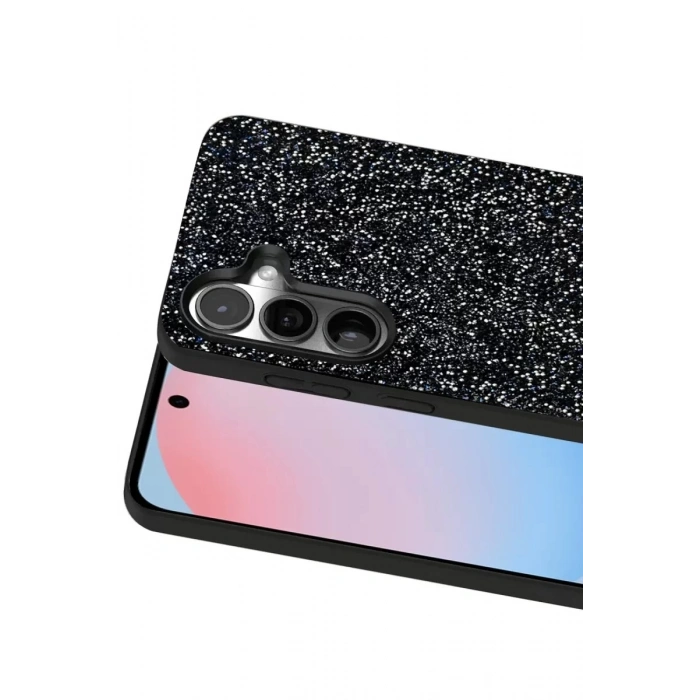 Durukar®  Samsung Galaxy S24 Plus Bright Simli Kapak - Siyah
