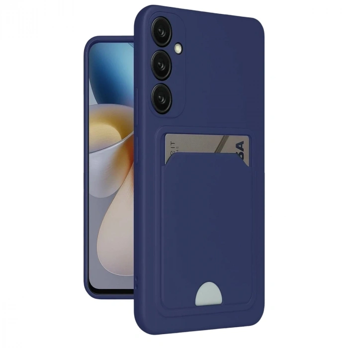 Durukar®  Samsung Galaxy S24 Plus Kelvin Kartvizitli Silikon - Lacivert