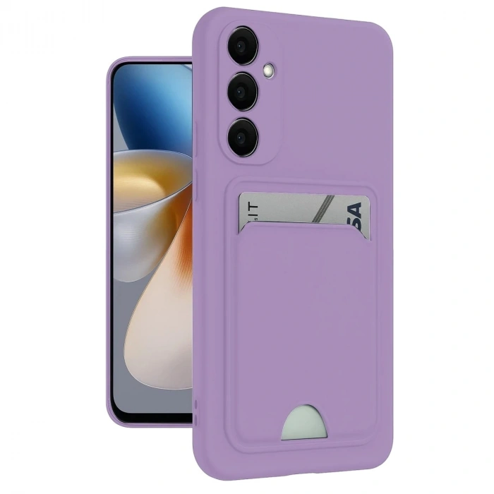 Durukar®  Samsung Galaxy S24 Plus Kelvin Kartvizitli Silikon - Lila