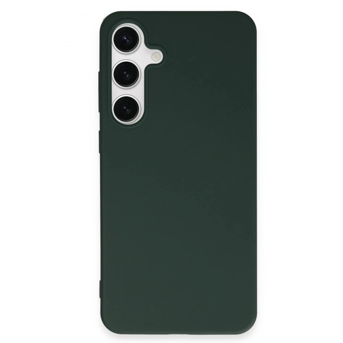 Durukar®  Samsung Galaxy S24 Plus Kılıf First Silikon - Koyu Yeşil