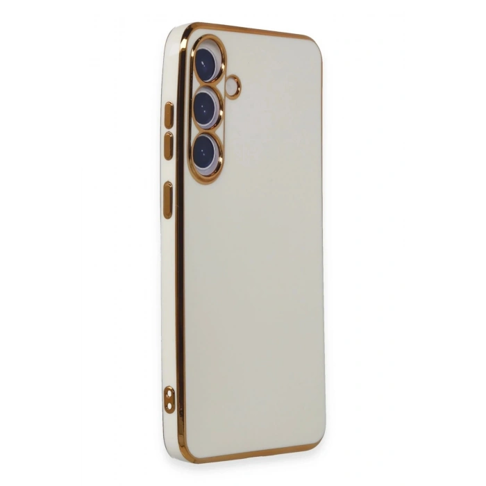Durukar® Samsung Galaxy S24 Plus Case Volet Silicone - White