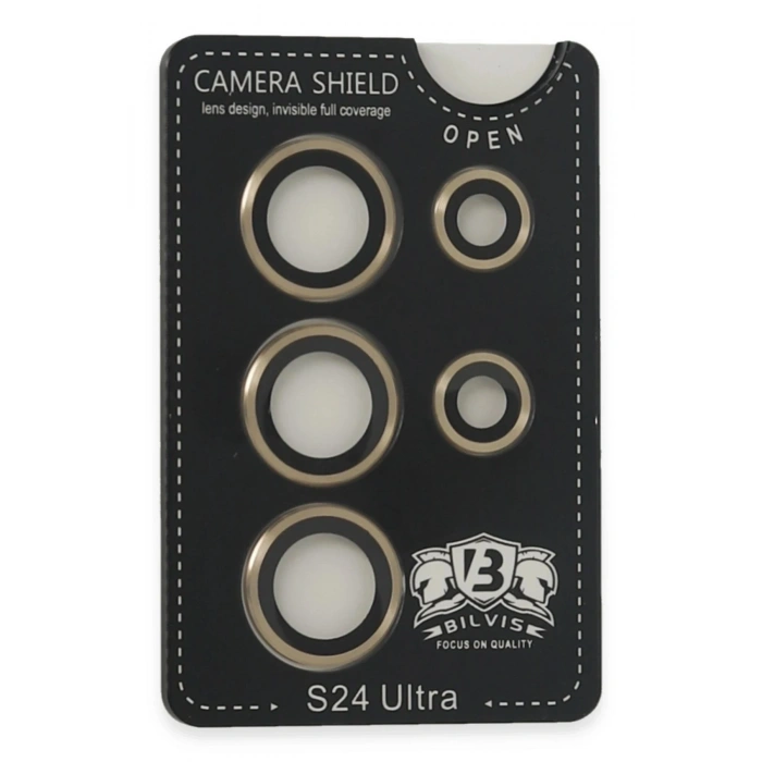Durukar®  Samsung Galaxy S24 Ultra Bilvis Titan Kamera Lens - Gold