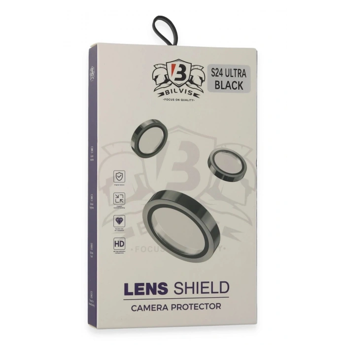Durukar®  Samsung Galaxy S24 Ultra Bilvis Titan Kamera Lens - Siyah
