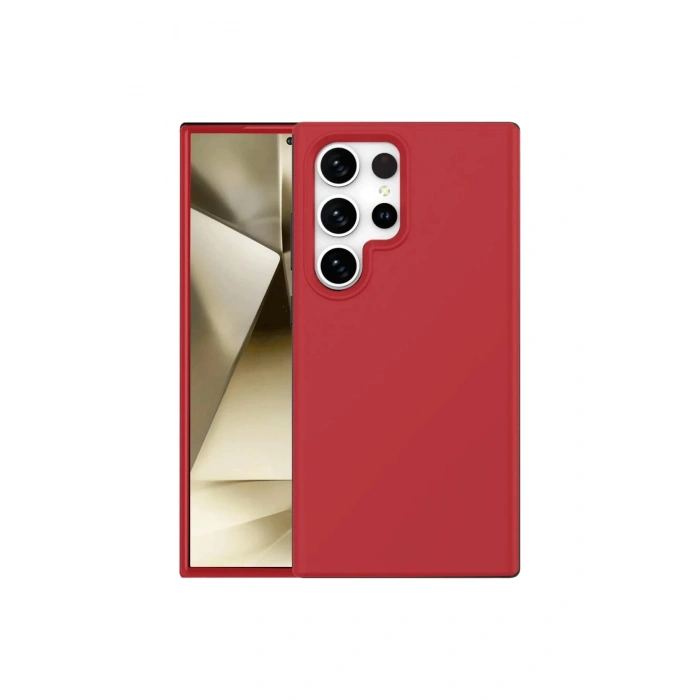 Durukar®  Samsung Galaxy S24 Ultra Kılıf First Silikon - Kırmızı