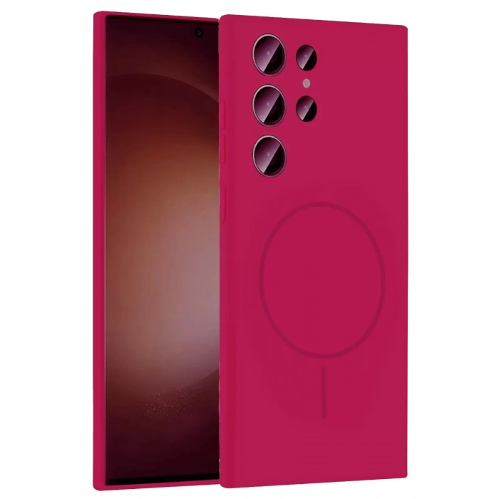 Durukar®  Samsung Galaxy S24 Ultra Kılıf Jully Magsafe Kapak - Pembe