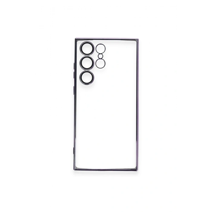 Durukar®  Samsung Galaxy S24 Ultra Kılıf  Lensli Silikon - Siyah