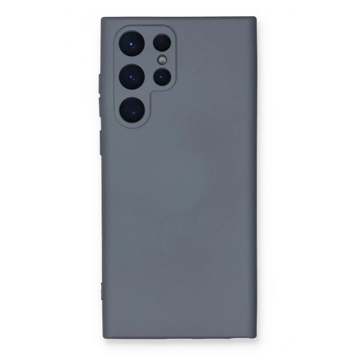 Durukar®  Samsung Galaxy S24 Ultra Kılıf Nano içi Kadife Silikon - Gri
