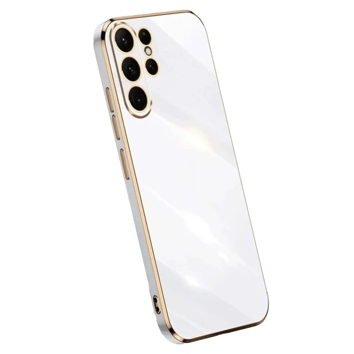 Durukar®  Samsung Galaxy S24 Ultra Kılıf Volet Silikon - Beyaz
