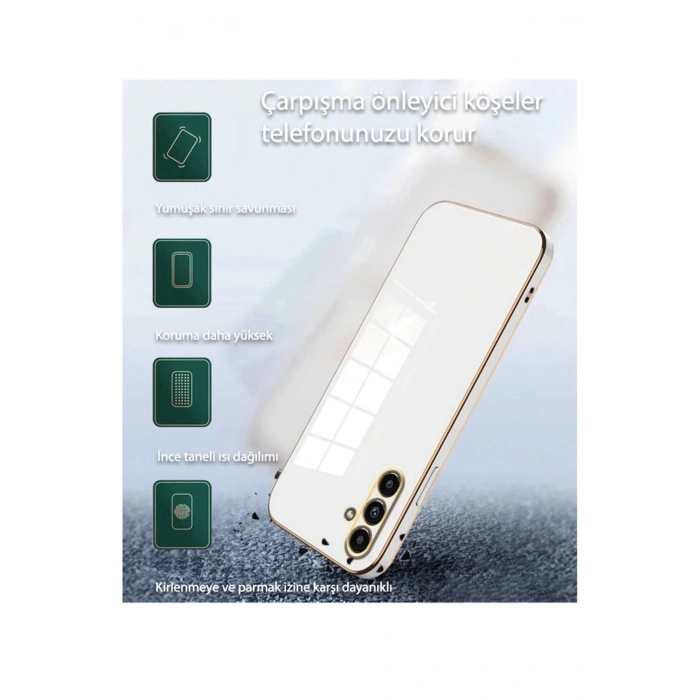 Durukar®  Samsung Galaxy S24 Ultra Kılıf Volet Silikon - Beyaz