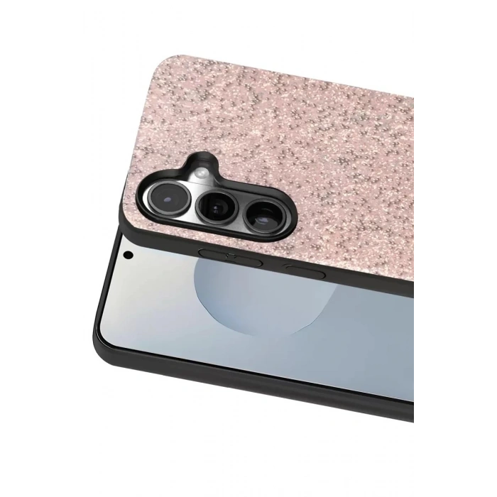 Durukar®  Samsung Galaxy S25 Bright Simli Kapak - Pembe