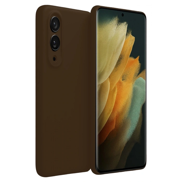 Durukar®  Samsung Galaxy S25 Edge First Silikon - Kahverengi