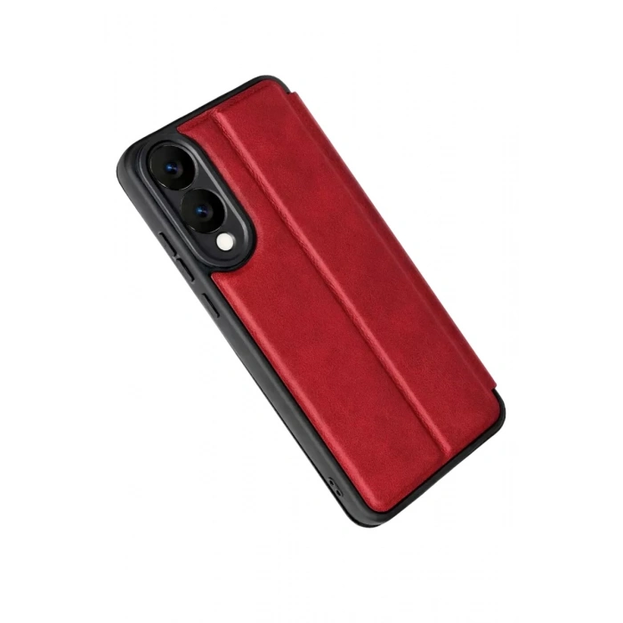 Durukar®  Samsung Galaxy S25 Edge Flip Cover - Kırmızı