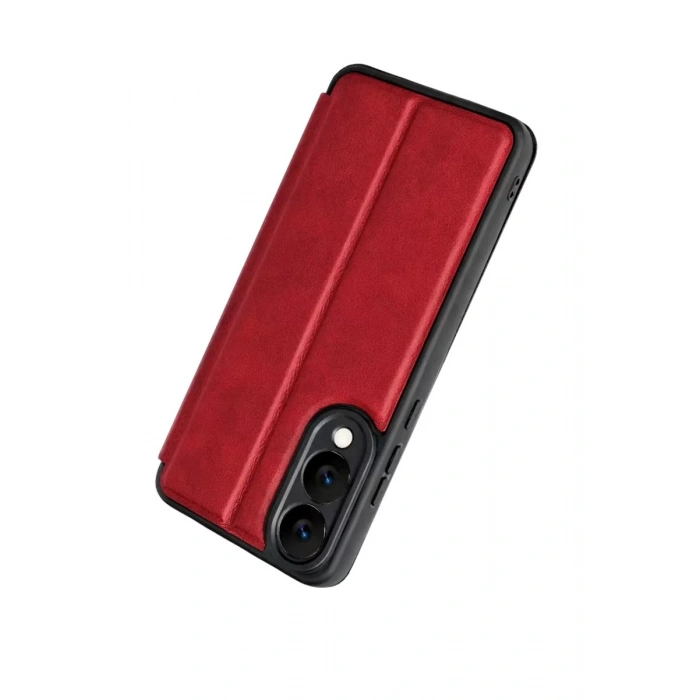Durukar®  Samsung Galaxy S25 Edge Flip Cover - Kırmızı