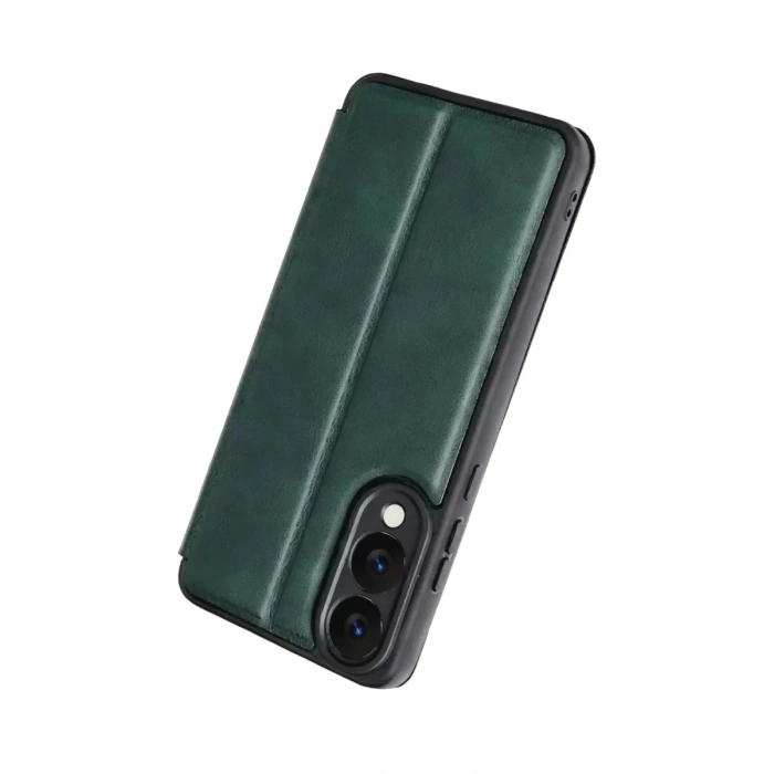 Durukar® Samsung Galaxy S25 Edge Flip Cover - Dark Green