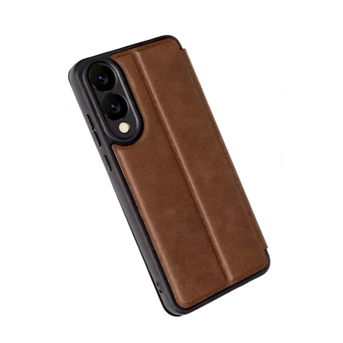 Durukar®  Samsung Galaxy S25 Edge Flip Cover - Taba