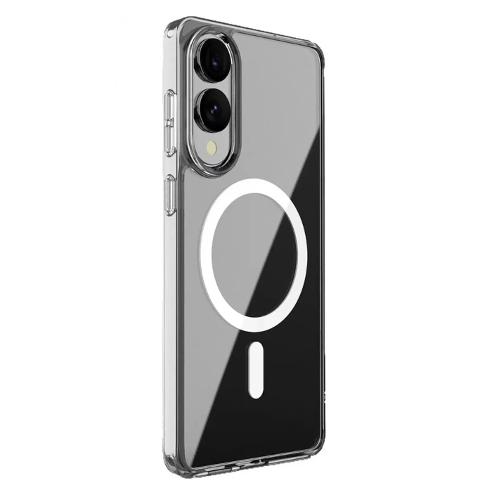 Durukar®  Samsung Galaxy S25 Edge Kılıf Magneticsafe Şeffaf Silikon - Şeffaf