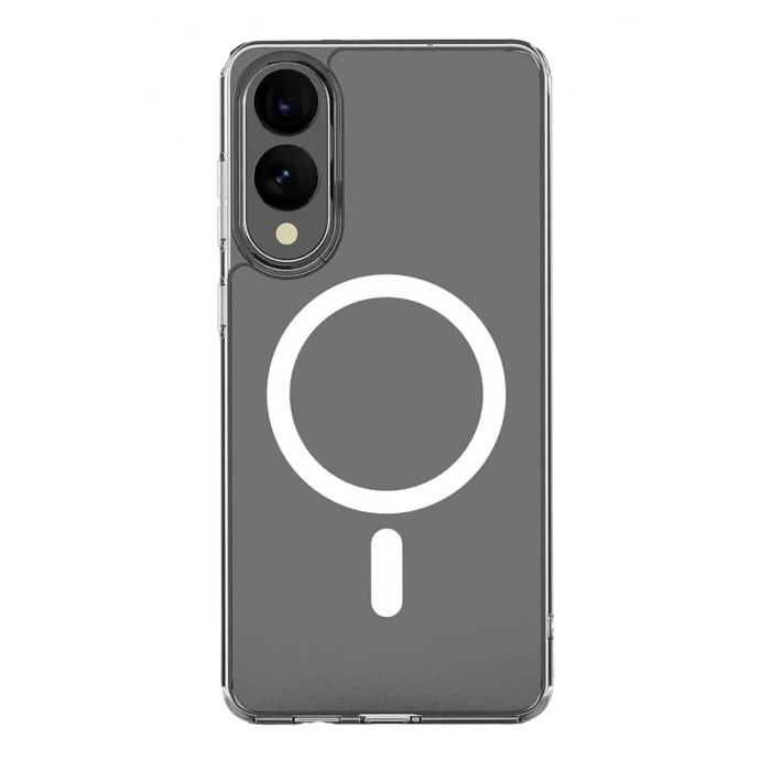 Durukar®  Samsung Galaxy S25 Edge Kılıf Magneticsafe Şeffaf Silikon - Şeffaf